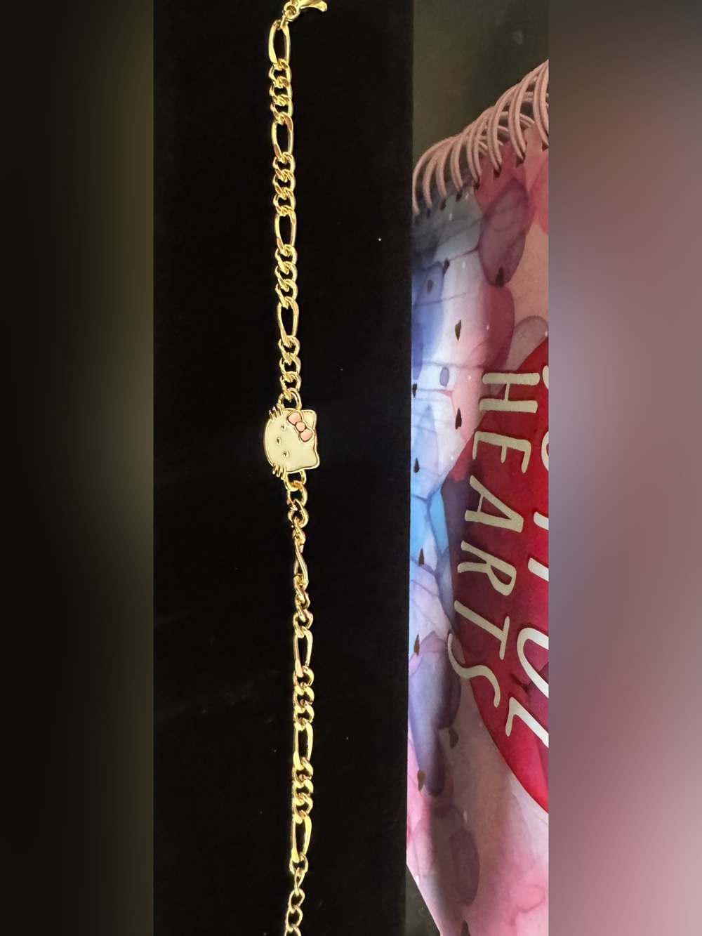 Hello Kitty Bracelet - White and Gold